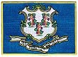 Connecticut State Flag Embroidered Patch Iron-On CT Emblem