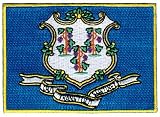 Connecticut State Flag Embroidered Patch Iron-On CT Emblem