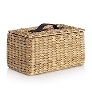 Water Hyacinth Rectangular Lidded Basket