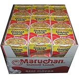 Maruchan Instant Lunch Cup O Noodles Beef Flavored Soup 24 Cups Per Box