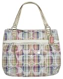 Coach Limited Edition Madras Glam Shopper Bag Purse Tote 19611 Multi
