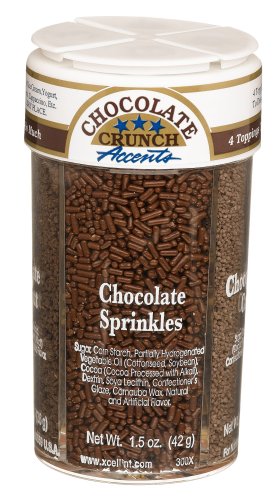 Dean Jacobs 4 Chocolate Crunch Accents, Large, 5.07-Ounce Jars (Pack of 4) by Dean Jacobs