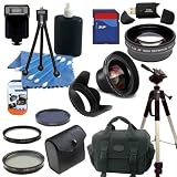 Nikon D3100 Digital SLR Camera Accessory Package Including Wide Angle Lens, Telephoto Lens, Filter Kit + 8gb Sdhc Memory Card & More !!