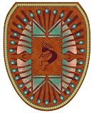 Toilet Tattoos TT-1010-O Kokapelli Decorative Applique for Toilet Lid, Elongated