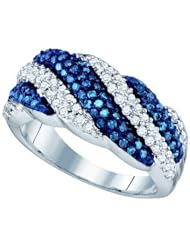 0.85CT BLUE DIAMOND FASHION BAND