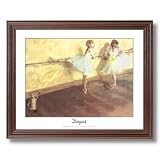 Degas Girl Tutu Ballet Dance Practice Ballerina Home Decor Wall Picture Cherry Framed Art Print