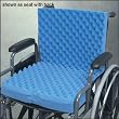 `Eggcrate Wheelchair Cushion with Back 18"x32"x3"