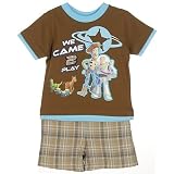 Disney Toy Story Play Time Shirt & Short Set BROWN 24 Mo