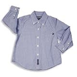 E-Land - Toddler Boys Long Sleeved Button Down Shirt, Blue
