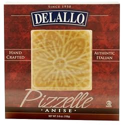 DeLallo Anise Pizzelle, 5.6-Ounce Units (Pack of 6)