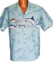 &nbsp;&nbsp;Exclusive Hawaiian Island Big Fish Aloha Shirt