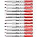Sharpie 37122BX Permanent Markers, Sharpie, Ultra-Fine, 12/BX, Red