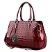 Hynes Victory Crocodile Pattern Top Handle Handbags