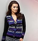 Per Una Deep V-Neck Multi-Stripe Cardigan