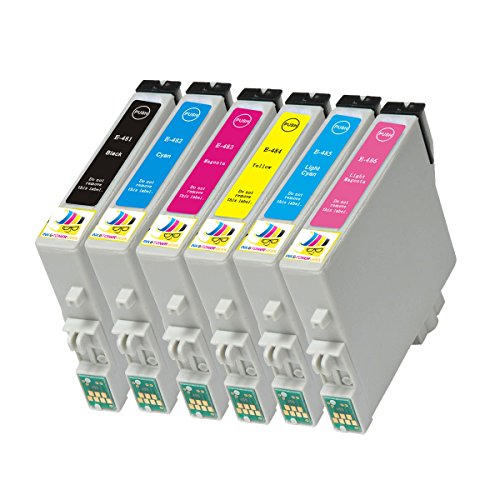 Ink & Toner Geek ® - 6 Pack Remanufactured Replacement Inkjet Cartridges for Epson T048 #48 (T048120, T048220, T048320, T048420, T048520, T048620) For Use With Epson Stylus Photo R200 Stylus Photo R220 Stylus Photo R300 Stylus Photo R300M Stylus Photo R320 Stylus Photo R340 Stylus Photo R500 Stylus Photo R600 Stylus Photo RX500 Stylus Photo RX600 Stylus Photo RX620 (1 Black, 1 Cyan, 1 Magenta, 1 Yellow, 1 Light Cyan, 1 Light Magenta)