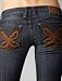 FRANKIE B Jeans Premium Denim Kato Butterfly 6 Ultra Lowrise Sea Change Womens