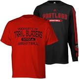 adidas Portland Trail Blazers Red-Black 3-In-1 T-shirt Combo Pack