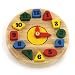 Round Tactile Wooden Clock