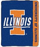 Illinois Fighting Illini 50x60 Raschel Throw