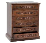 Wooden Spool Cabinet ~ 6 Draw Sewing Chest