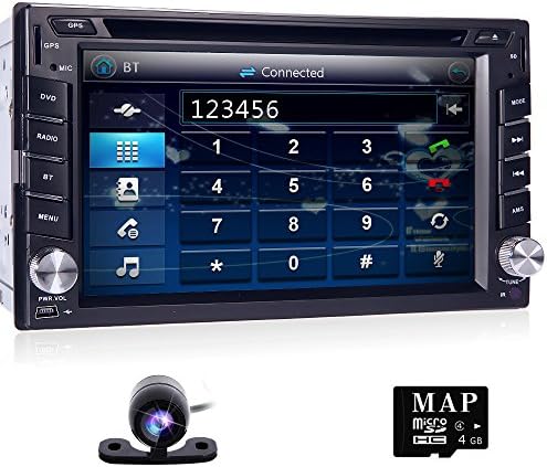 2 Din 6.2" HD Stereo Car CD DVD Player Touch Screen In Dash Radio Camere Bluetooth