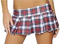 White Plaid Schoolgirl Skirt