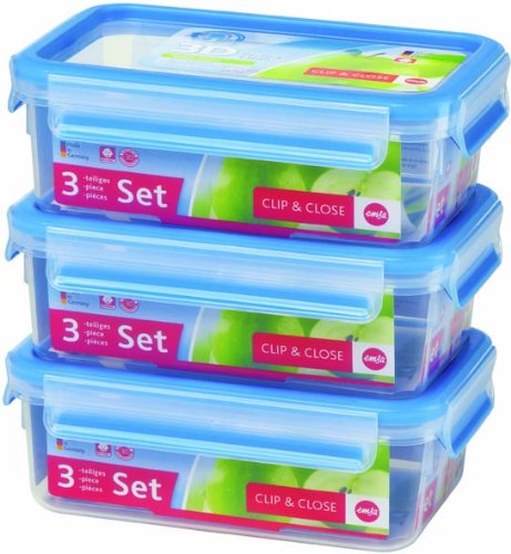 EMSA 508558 Gesunde Frische, Frischhaltedose Clip & Close 3x 1 Liter 3-er Set EMSA 508558 Gesunde Frische, Frischhaltedose Clip & Close 3x 1 Liter 3-er Set