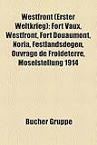 Westfront (Erster Weltkrieg): Fort Vaux, Westfront, Fort Douaumont, Noria, Festlandsdegen, Ouvrage de Froideterre, Moselstellung 1914-