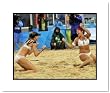 Misty May-Treanor & Kerri Walsh 2008 Olympics Beach Volleyball Double Matted 8x10 Photograph Gold Medal Celebration