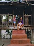 IMAGE OF Stilt House and Local Family in Traditional Malayan Village, Penang, Malaysia Premium Photographic Poster Print by Amanda Hall, 30x40