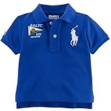 Ralph Lauren(ラルフローレン) ビッグポニーデザイン鹿の子ポロシャツ(Blue)/BigPony 12M(9-12ヶ月) [並行輸入品]