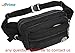 TOP-UP Strongest Men's Multi-Functional Waist Pack Waist Bag Fanny Bag for Hiking Camping,Travel and Other Outdoor Activities (Black)
