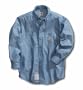 Carhartt� Flame - resistant Chambray Shirt, BLUE, XL