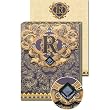 R Monogram Jewel and Gold Foil Embellished Pocket Note Pad