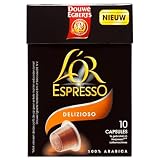 51j9fcd5MZL. SL160  Douwe Egberts Lor Decaffeinato kleine Kapseln für Nespresso 5x10 Stucks