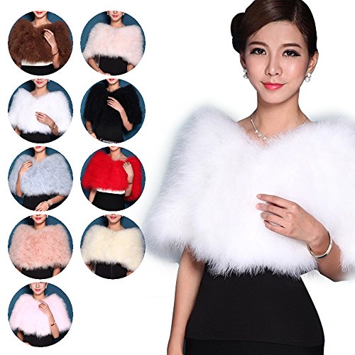 【ARINCO】 レディース ファーショール もこもこ ケープ ゴージャス 9color Size 100x30cm 結婚式 ２次会