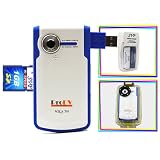 ProDV Cam Aqua-501-Blue Camcorder, FREE 1GB SVP High Speed SD Memory Card = 30 minutes video (AA Rechargeable set + waterproof case included)