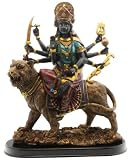 Black Resin Hindu Goddess Durga Statue