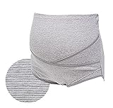 マタニティガードル付き クロスサポートタイプ 産前用 日本製 グレーL