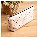 Fresh Soft Cotton Countryside Floral Pencil Pen Case Cosmetic Makeup Bag Pouch
