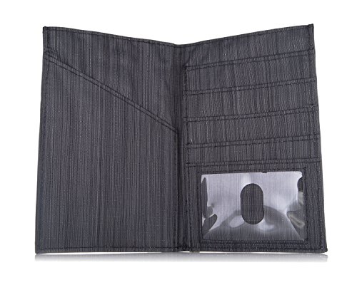 Allett Leather RFID Passport Wallet Black