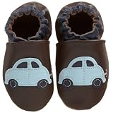 Robeez Infant/Toddler Chubby Car Soft Sole Crib Shoe