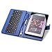 Fosmon Leather Case with USB Keyboard and Stylus for Zeepad 7.0 - Dark Blue
