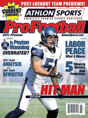2011 Athlon Sports NFL Pro Football Magazine Preview- Seattle Seahawks Cover