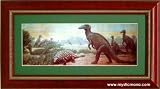 Dinosaur Framed Print Hadrosaurs Framed Museum Quality Display