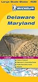 Delaware - Maryland 1 : 594 000: Michelin Localkarte (Michelin Maps)