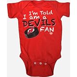 Old Time Hockey New Jersey Devils Lemming Team Creeper Newborn