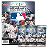 2012 Topps MLB Sticker Collection Starter Kit (Baseball Card Stickers) Album + 12 Packs