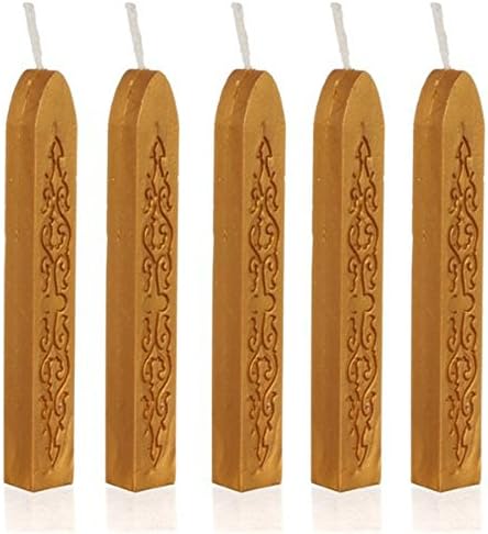 1pcs Sealing wax retro wax stick wax with a core(gold)