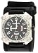 Nemesis #KIN071K Men's Stainless Steel Wide Cuff Band Analog Black Dial Watch